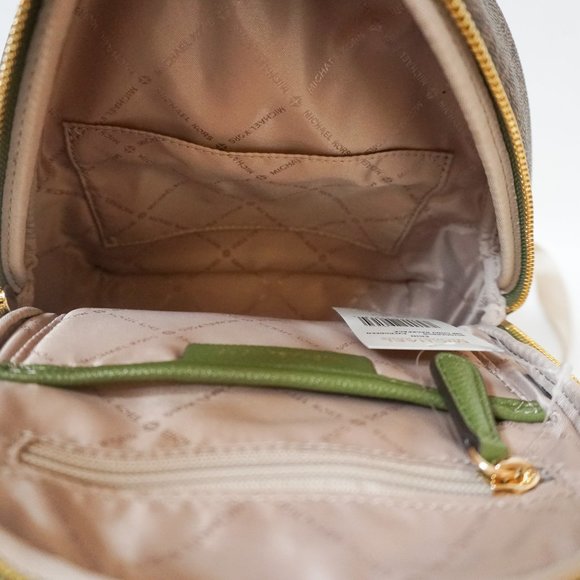 Michael Kors Erin Small Backpack MK Brown Green